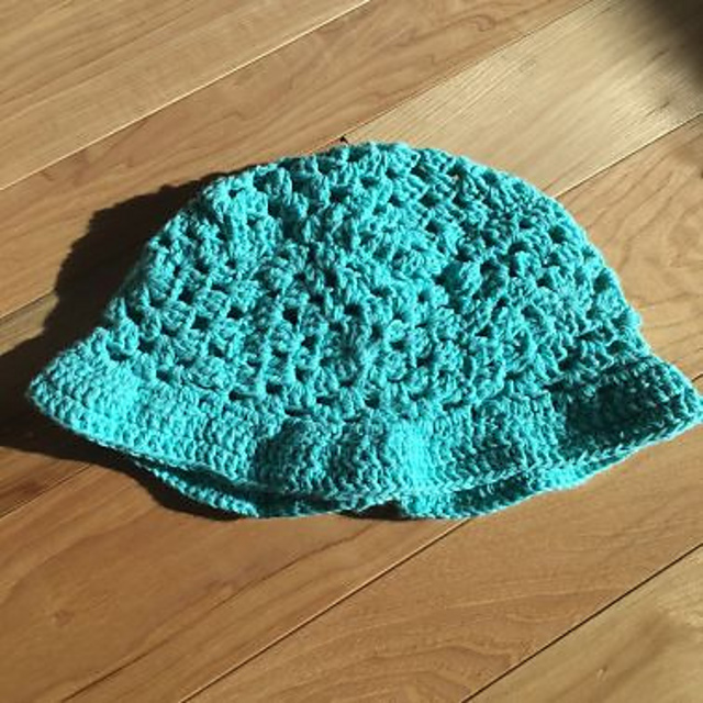 Granny square bucket hat
