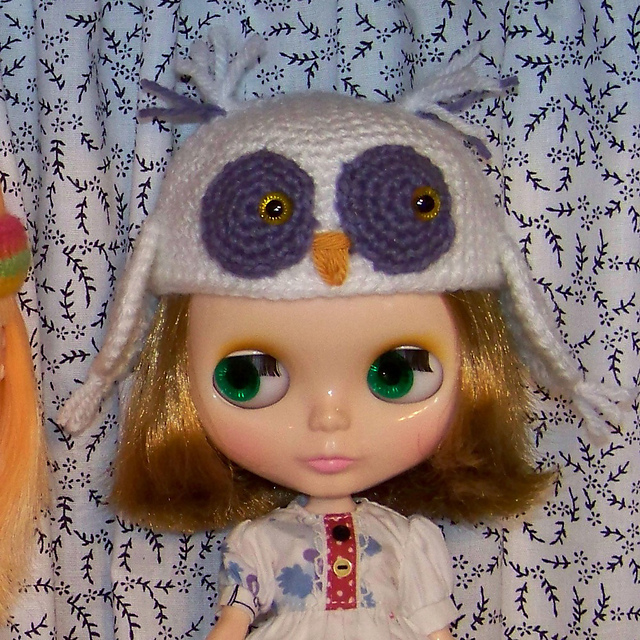 Retro Owl Hat for Blythe