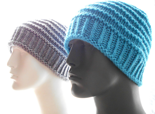Chunky Purl Ridge Beanie