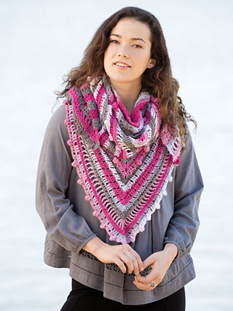 Notes in the Garden Shawl