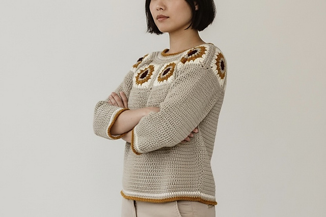 Sunflower Granny Sweater