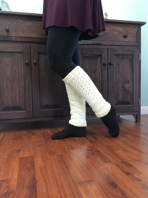 Broderie Anglaise Leg Warmers