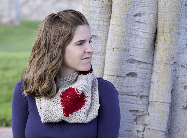 Bleeding Heart Infinity Scarf