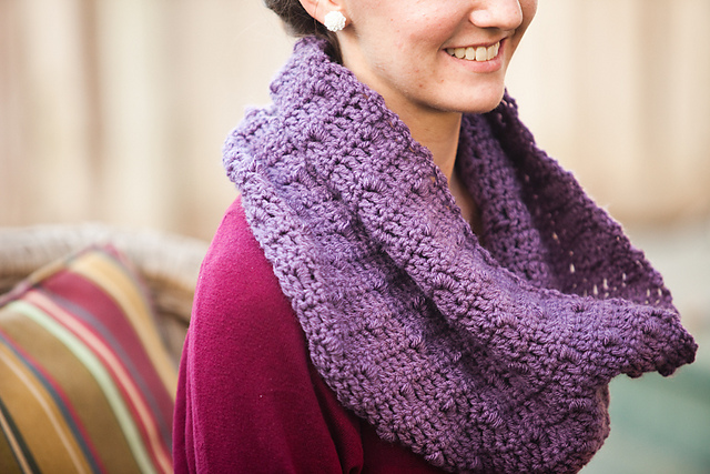 Bullion Stitch Infinity scarf