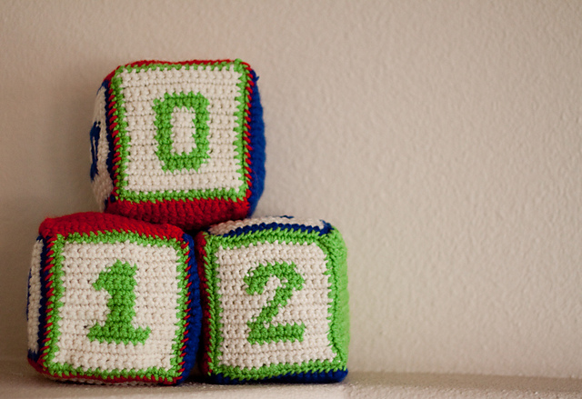 Crochet Number Blocks