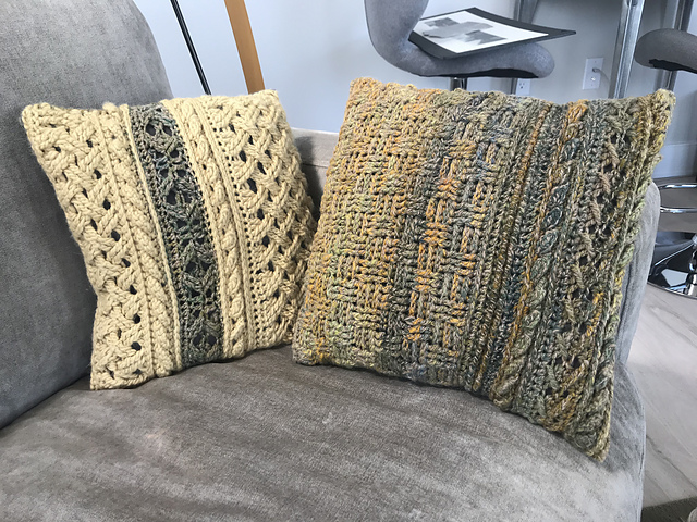 Tan Basket Weave Pillow