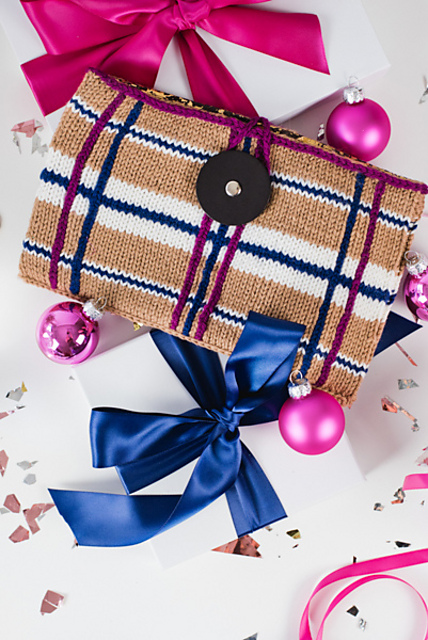Plaid Prep Clutch