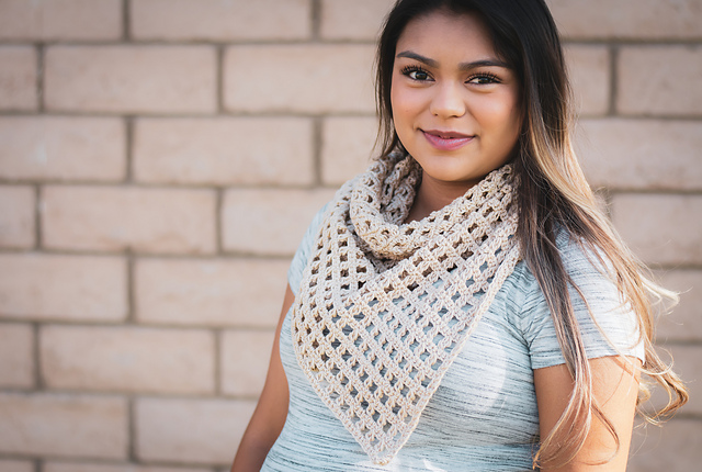 Geometry Squared Triangle Shawl