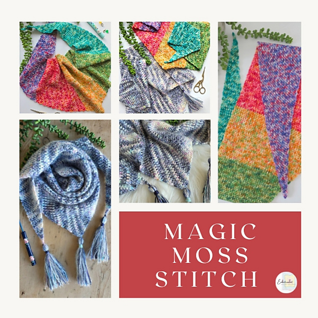 Ravelry: Magic Moss Stitch Scarf pattern by Emkatcrochet