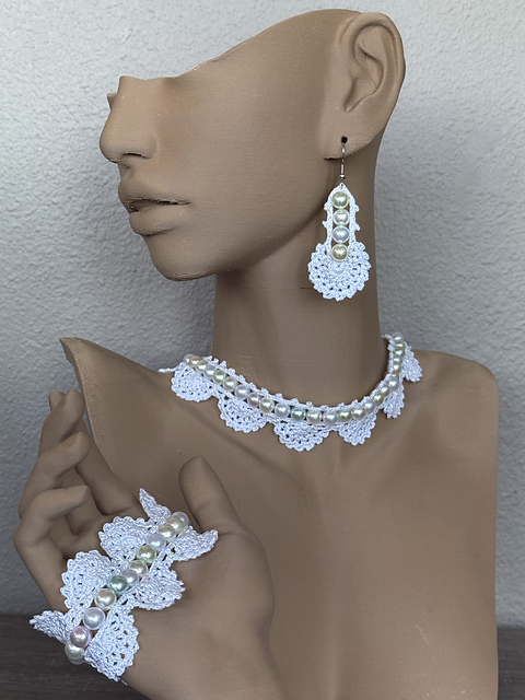 Abalone Beads and Lace Jewelry
