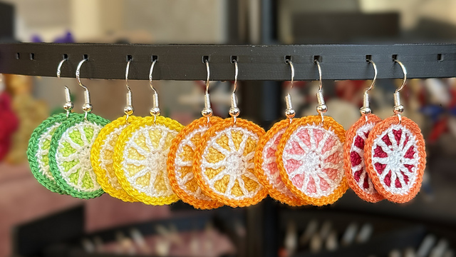Citrus Slice Earrings
