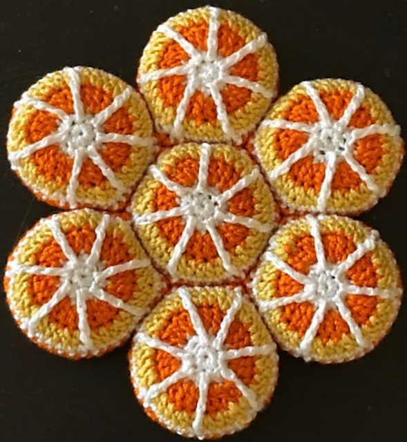Candy Corn Bottle Cap Coaster