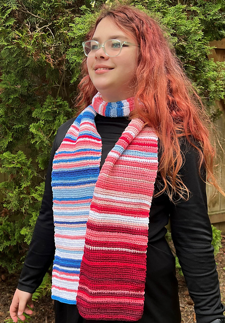 250 Year Climate Stripe Scarf
