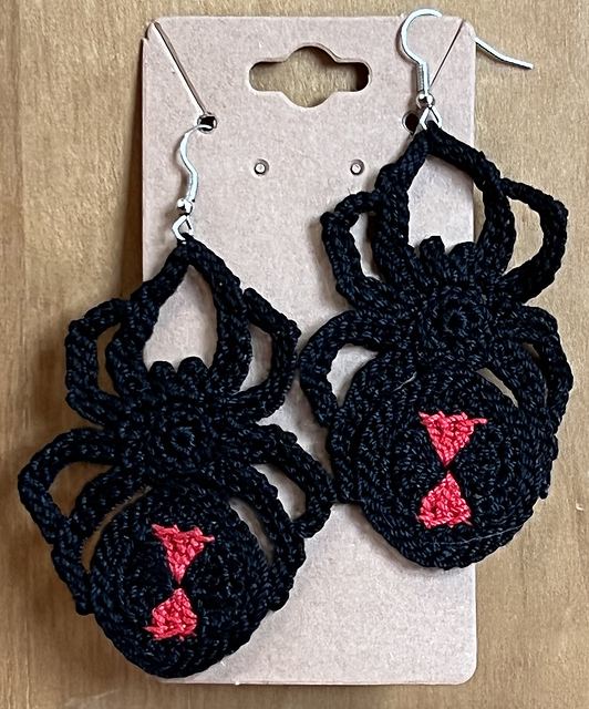 Black Widow Earrings