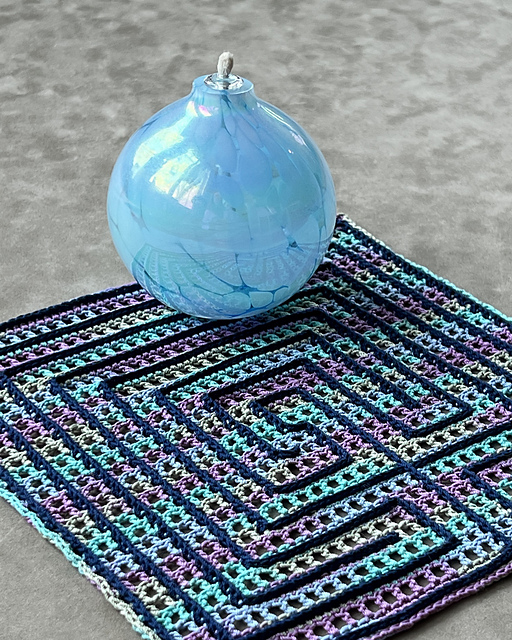 Chi Rho Labyrinth Doily