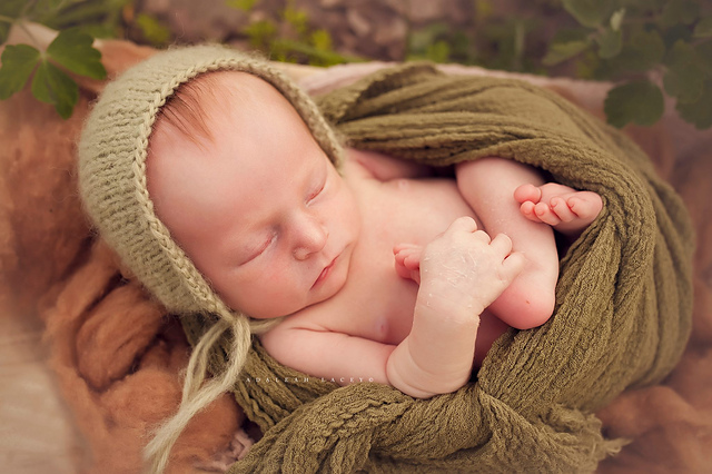 Brushed Alpaca Newborn Bonnet