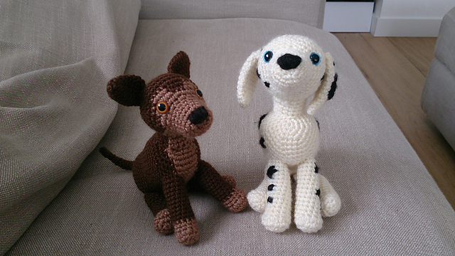 Dalmatian and German Shepherd pups