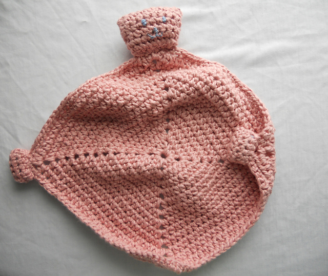 Crocheted Baby Blanket Toy