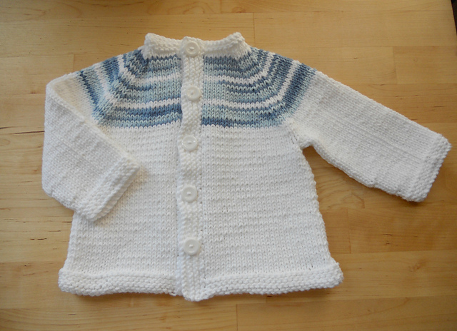 Two-Tone Baby Cardigan