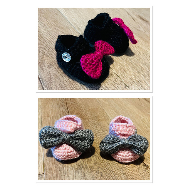 Mary Jane Baby Booties