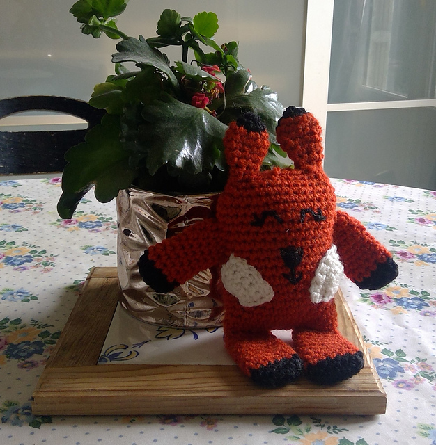 crochet animal fox