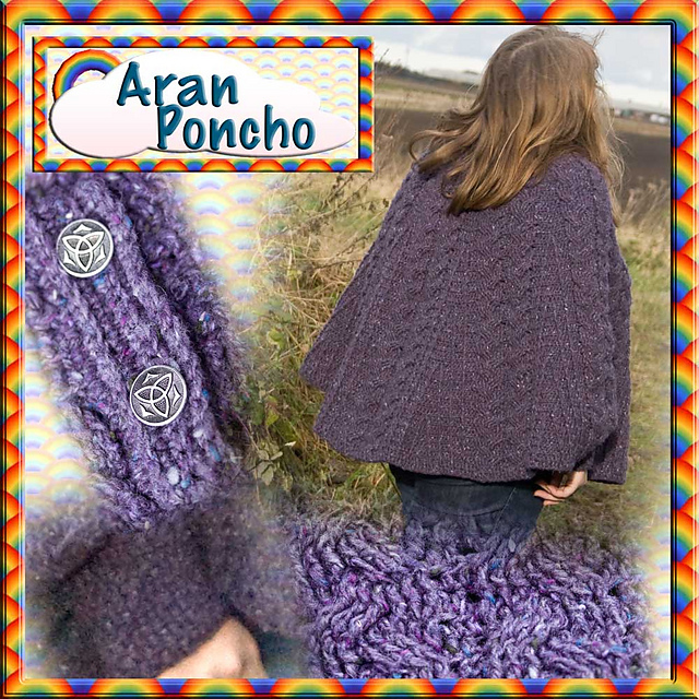 Aran Poncho