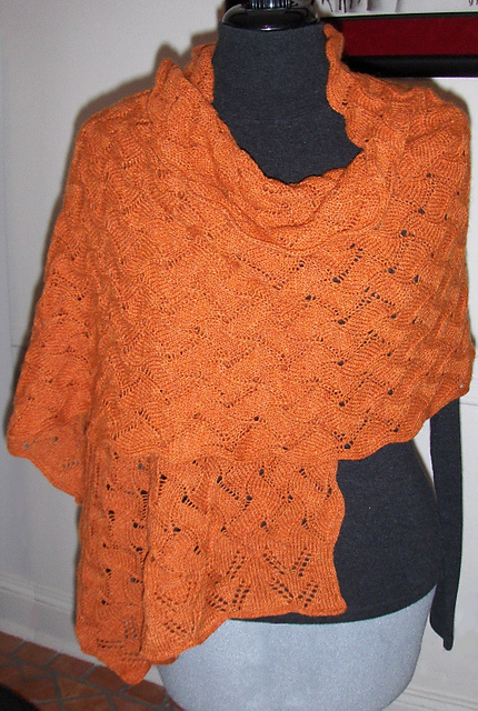 Ravelry: Entity60's Pumpkin Lace Stole