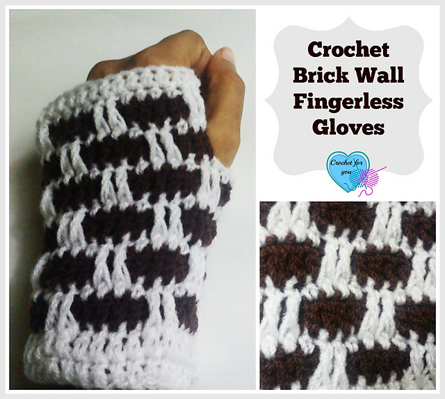 Brick Wall Fingerless Gloves