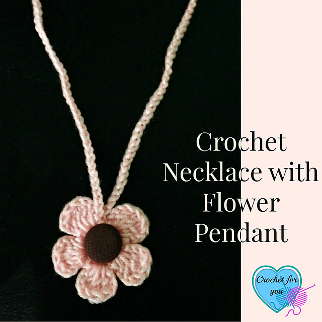 Necklace with Flower Pendant