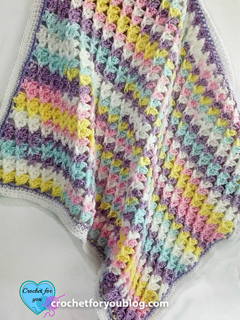 Pastel Peaks Baby Blanket