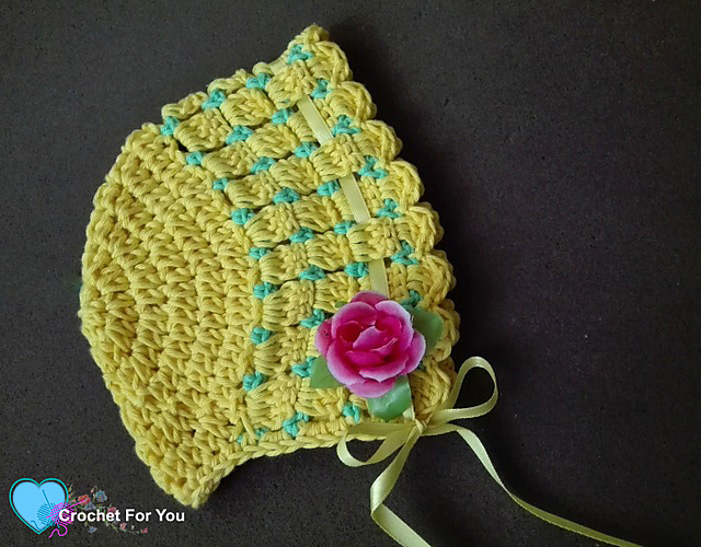 Citrus Cotton Baby Bonnet