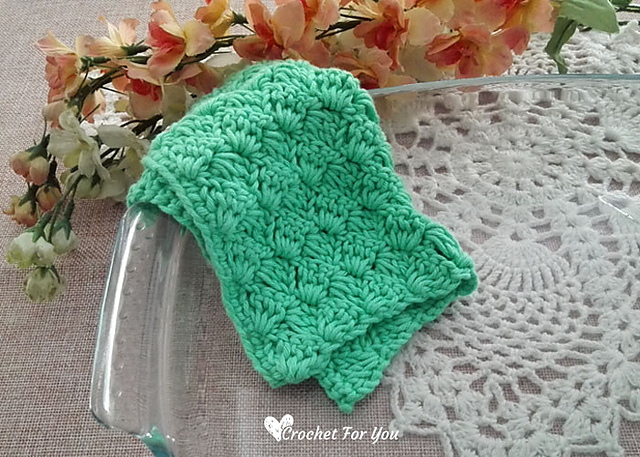 Tulip Stitch Dishcloth