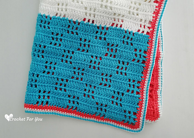 Checkered Filet Blanket