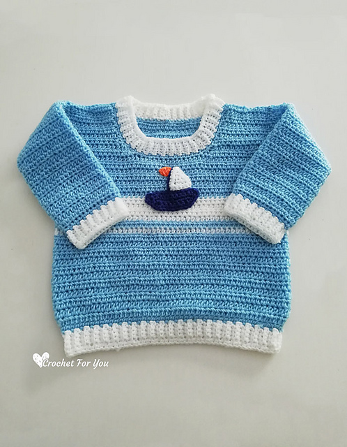 Set Sail Baby Sweater