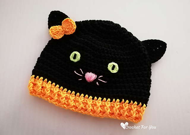 Halloween Black Cat Hat