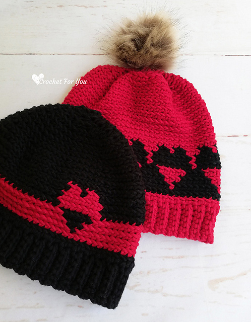 Hearts Couple Hat
