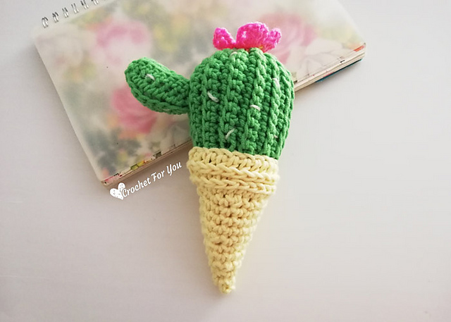 Ravelry: Cactus Ice Cream Cone pattern by Erangi Udeshika