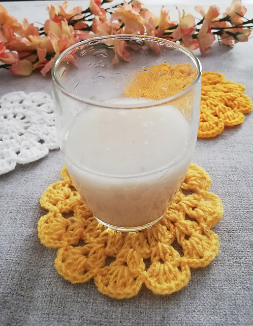Marigold Lace Coasters