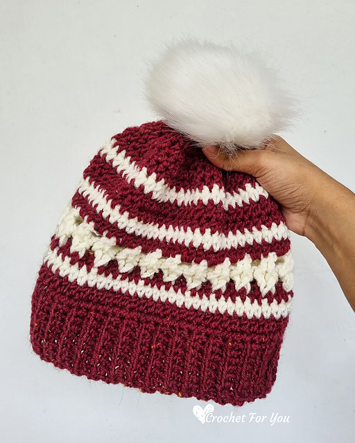 Crystal Drops Bottom Up Beanie