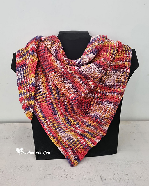 Easy Linen Asymmetrical Shawl