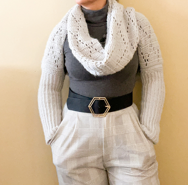 Diamond Scarf Sweater