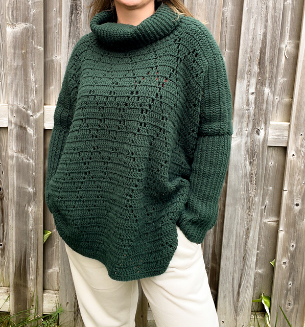 Diamond Poncho Sweater