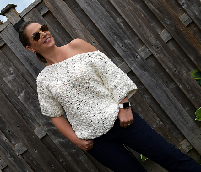 White summer top