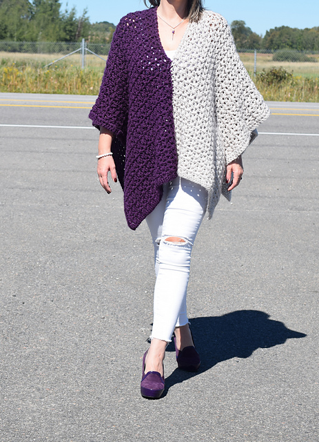 2colour poncho