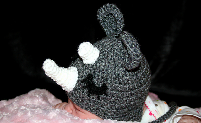 Sleepy Rhinoceros Hat