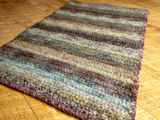 Felted Crochet Rug