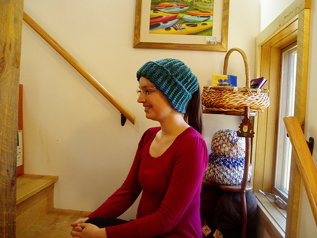 Chunky Ribbed Pony Tail or Bun Hat