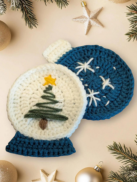 Christmas Ornament & Snowglobe Coaster