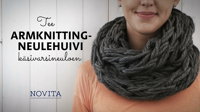 Armknitting-neulehuivi