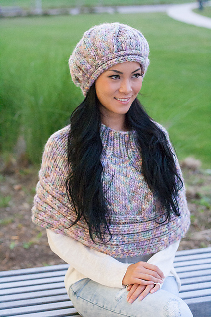 Estelle Comet Poncho & Beret